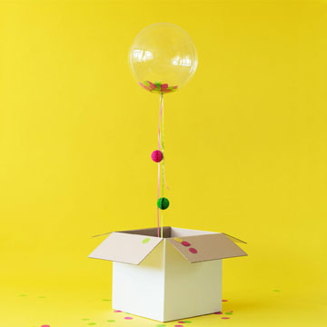 Geschenkballon «Lass mich dein Ballon sein» 