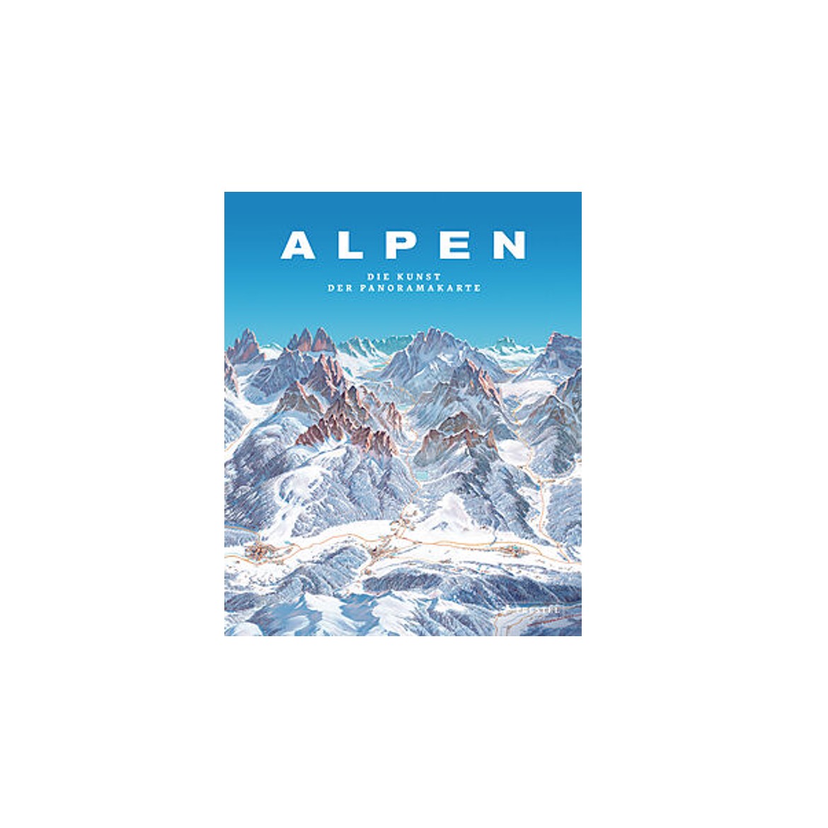 Die Kunst der Panoramakarte 'Alpen'