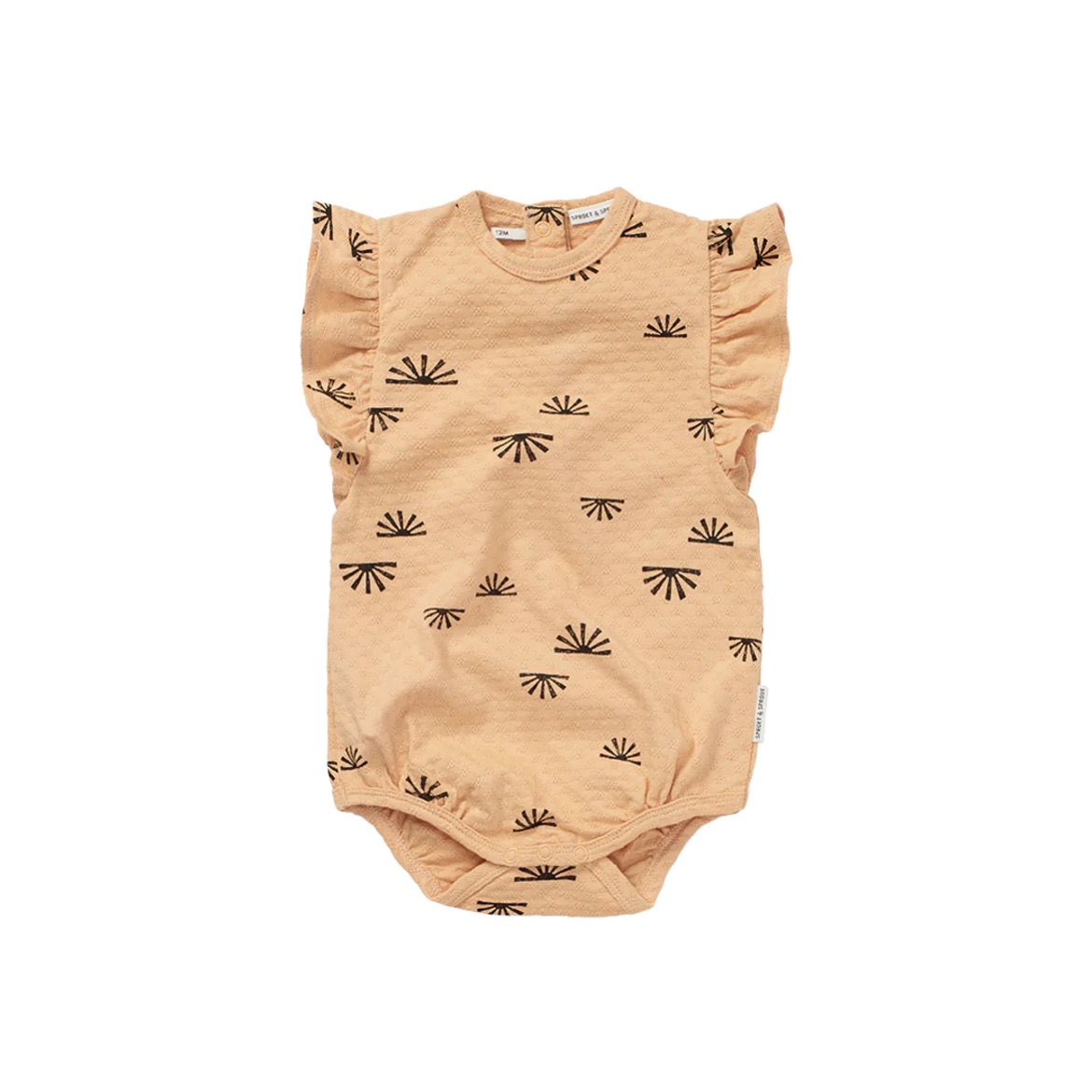 Organic Romper Pointelle Ruffle Sunshine von Sproet & Sprout bei YAY Kids