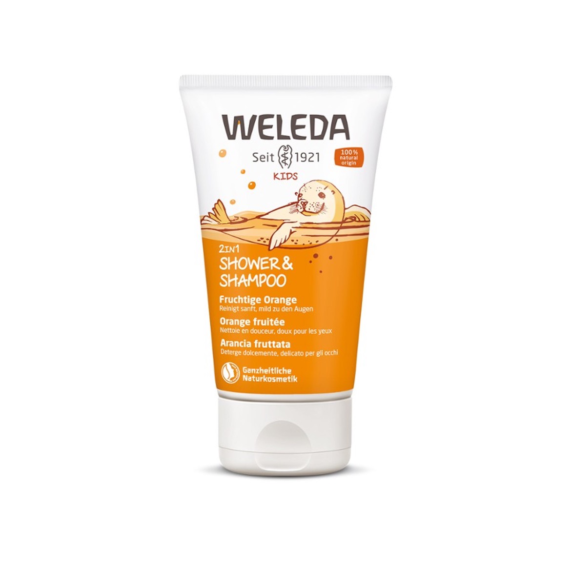 Kids 2in1 Shower & Shampoo Fruchtige Orange von Weleda